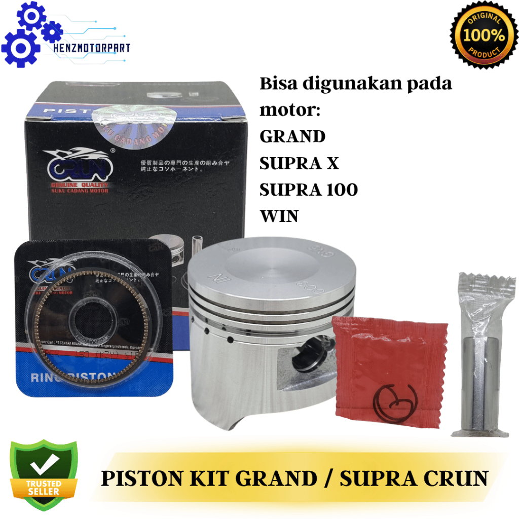 PISTON KIT SEHER KIT PISTON RING GRAND / SUPRA X / SUPRA 100 / WIN CRUN