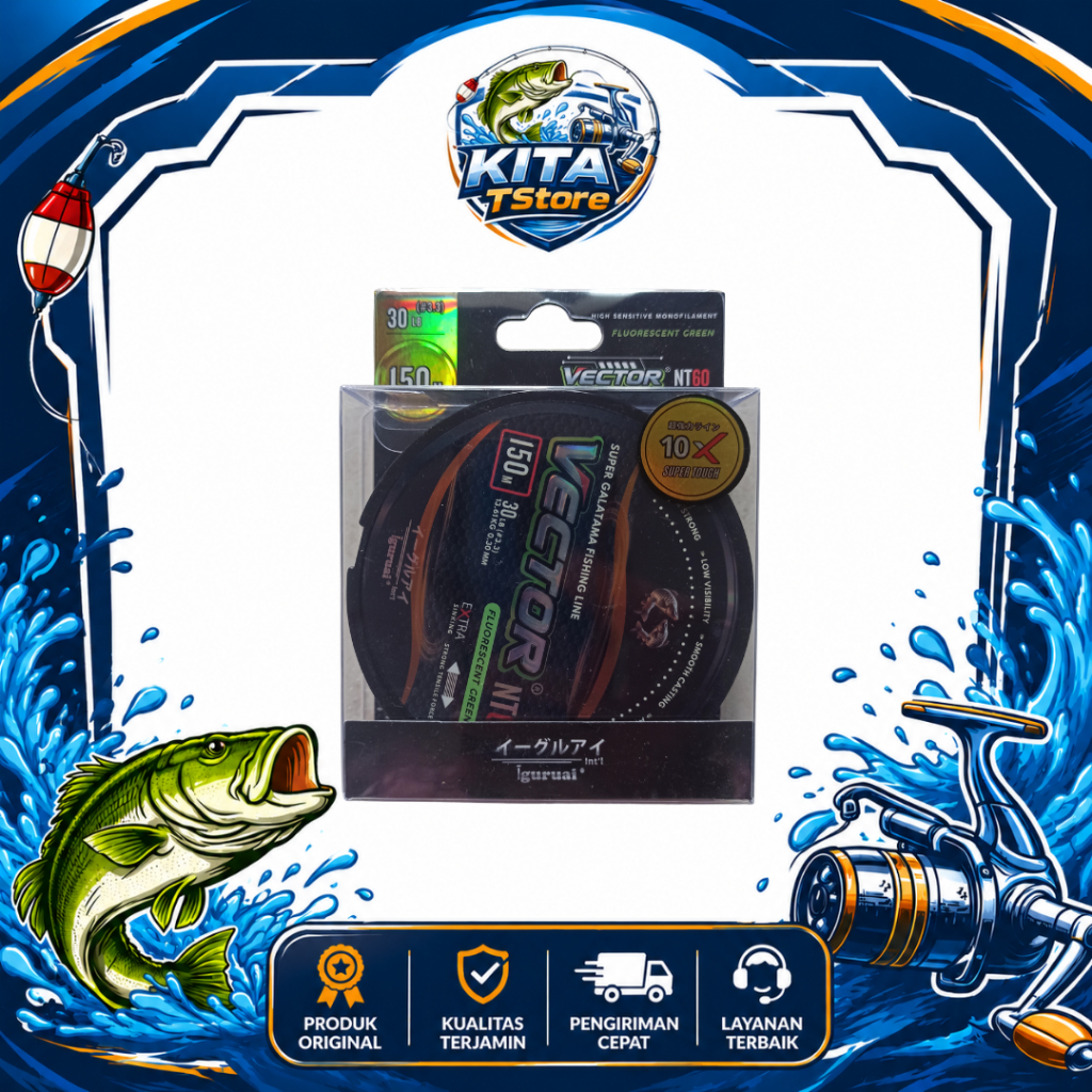 SENAR PANCING IGURUAI VECTOR Original | PE Braided Line Super Kuat Tahan Gesek | Diameter Kecil Tari