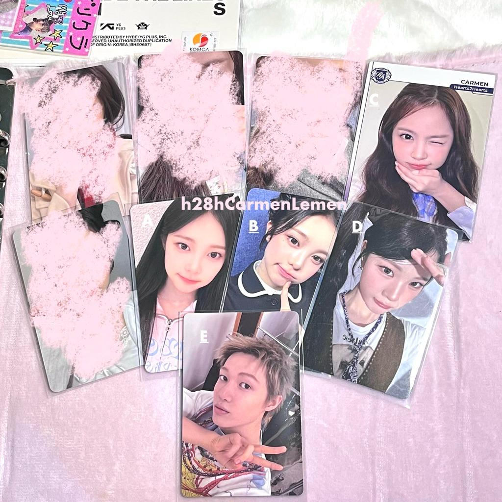 JUAL PHOTOCARD HEARTS2HEARTS CARMEN, JUUN, IAN & PHOTOCARD CORTIS MARTIN