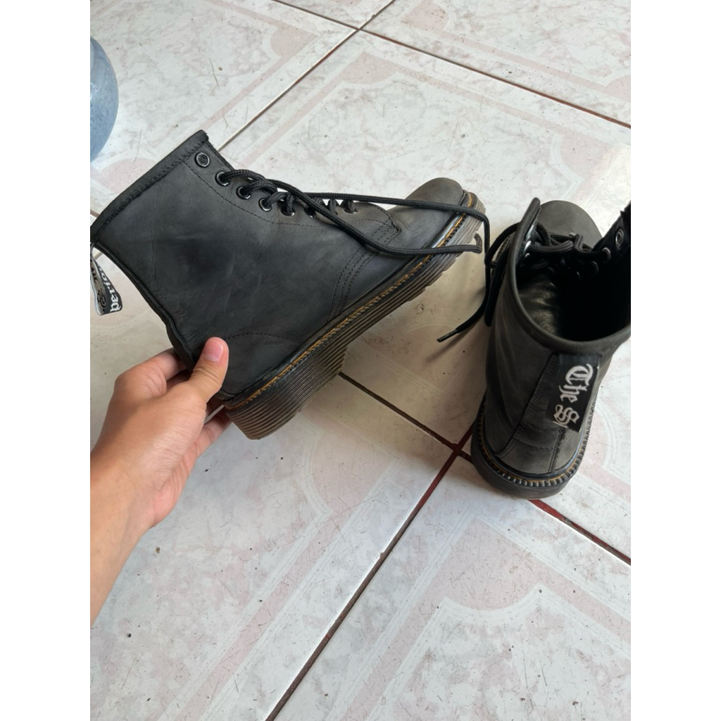 Mancow Crazy Horse Hitam High Boots Size 38