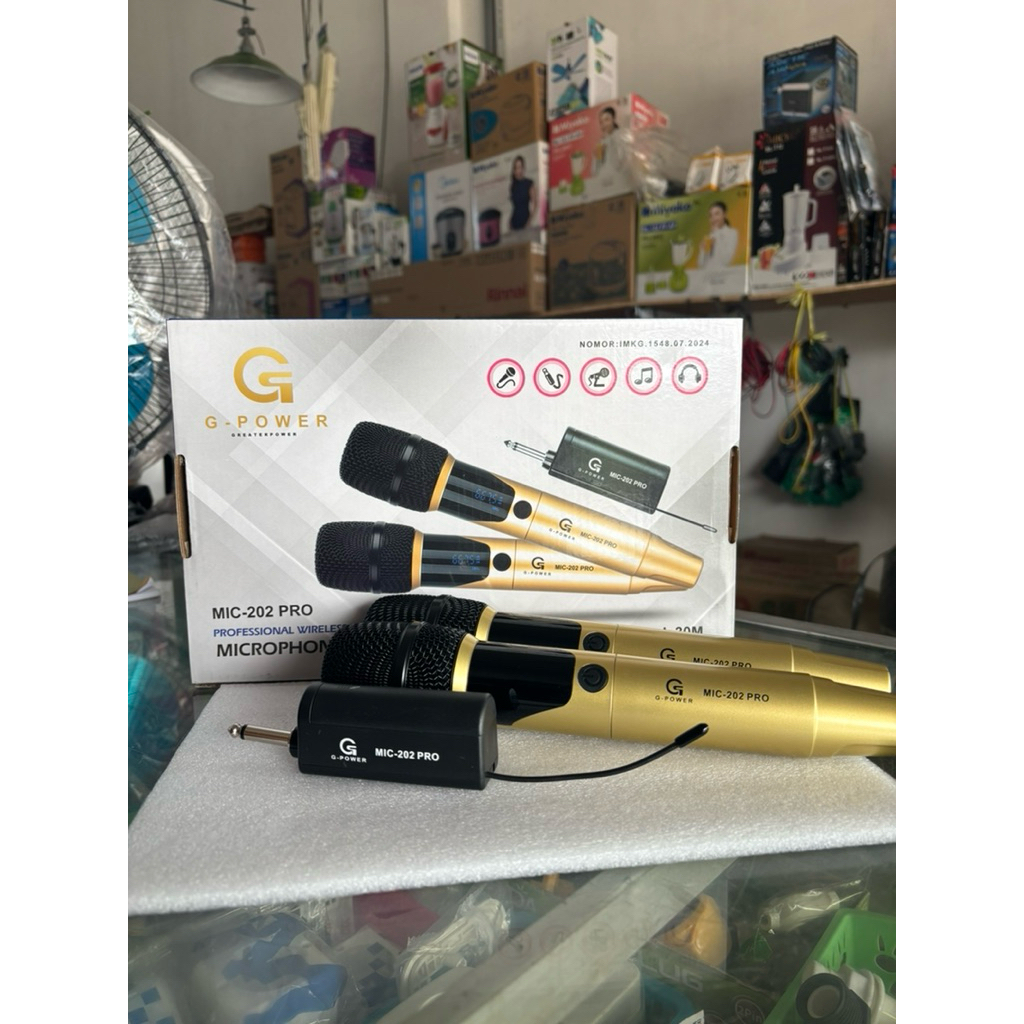 Mic Wireless G-Power MIC-202 PRO Wireless Microphone