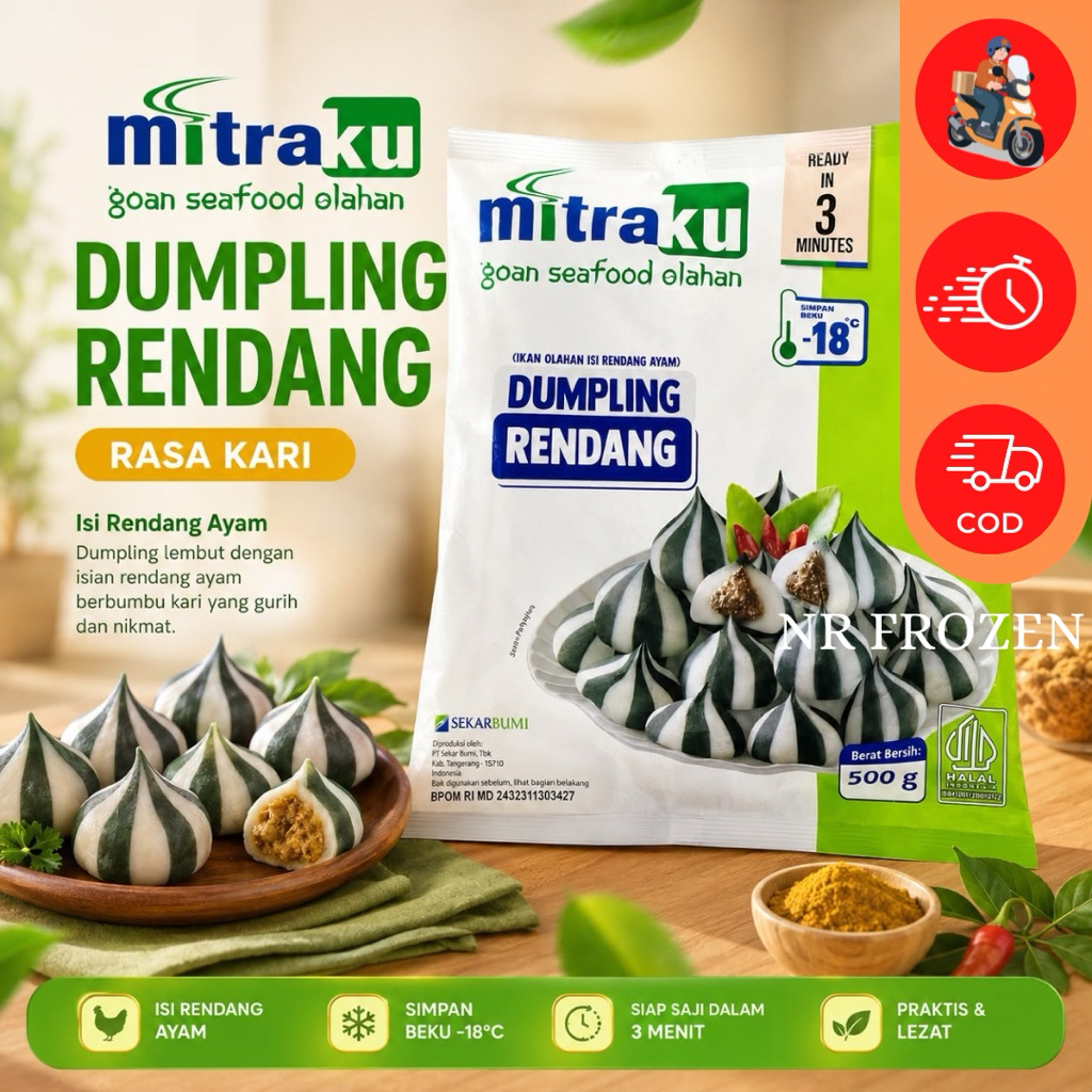 mitraku Dumpling rendang 500g N1384