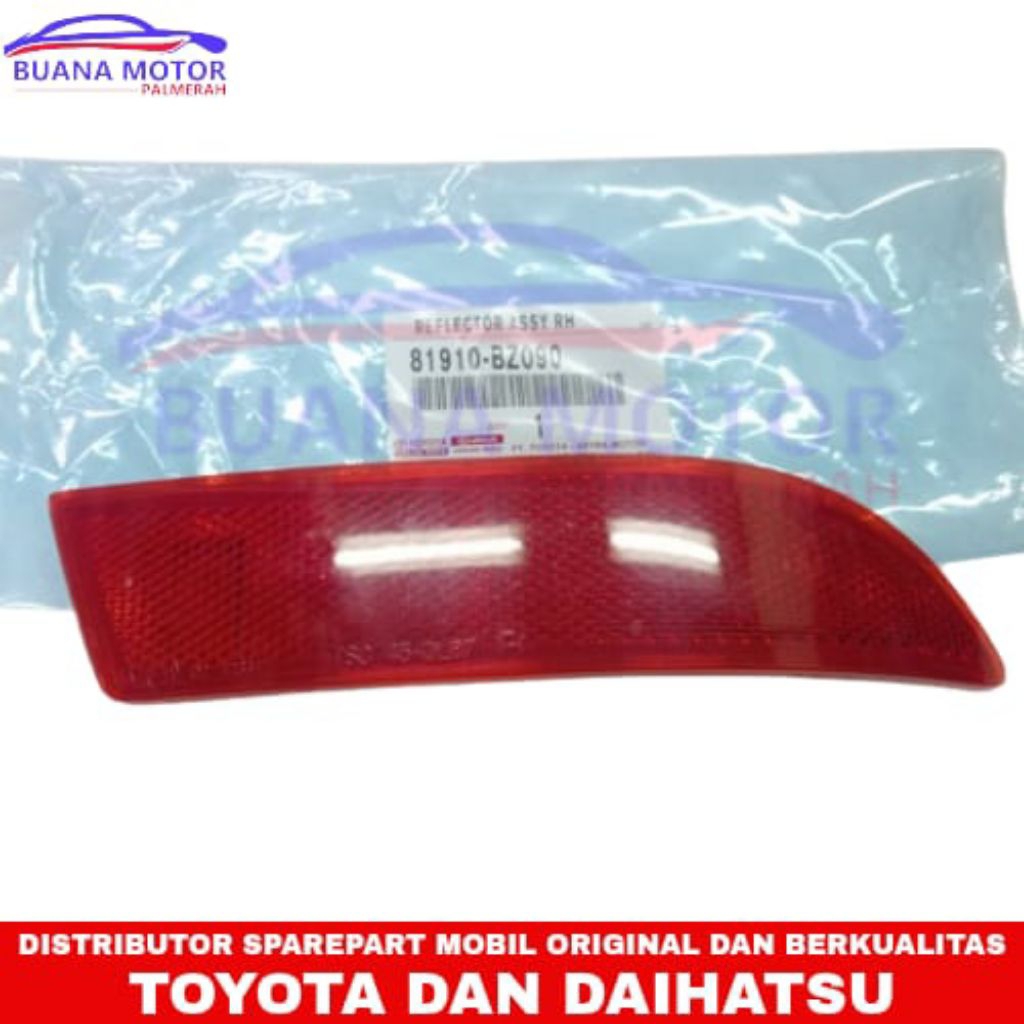 Reflektor Bemper Belakang Kanan Avanza/Xenia 2012-2021/Rush/Terios 2006-2010 Original 81910-BZ090