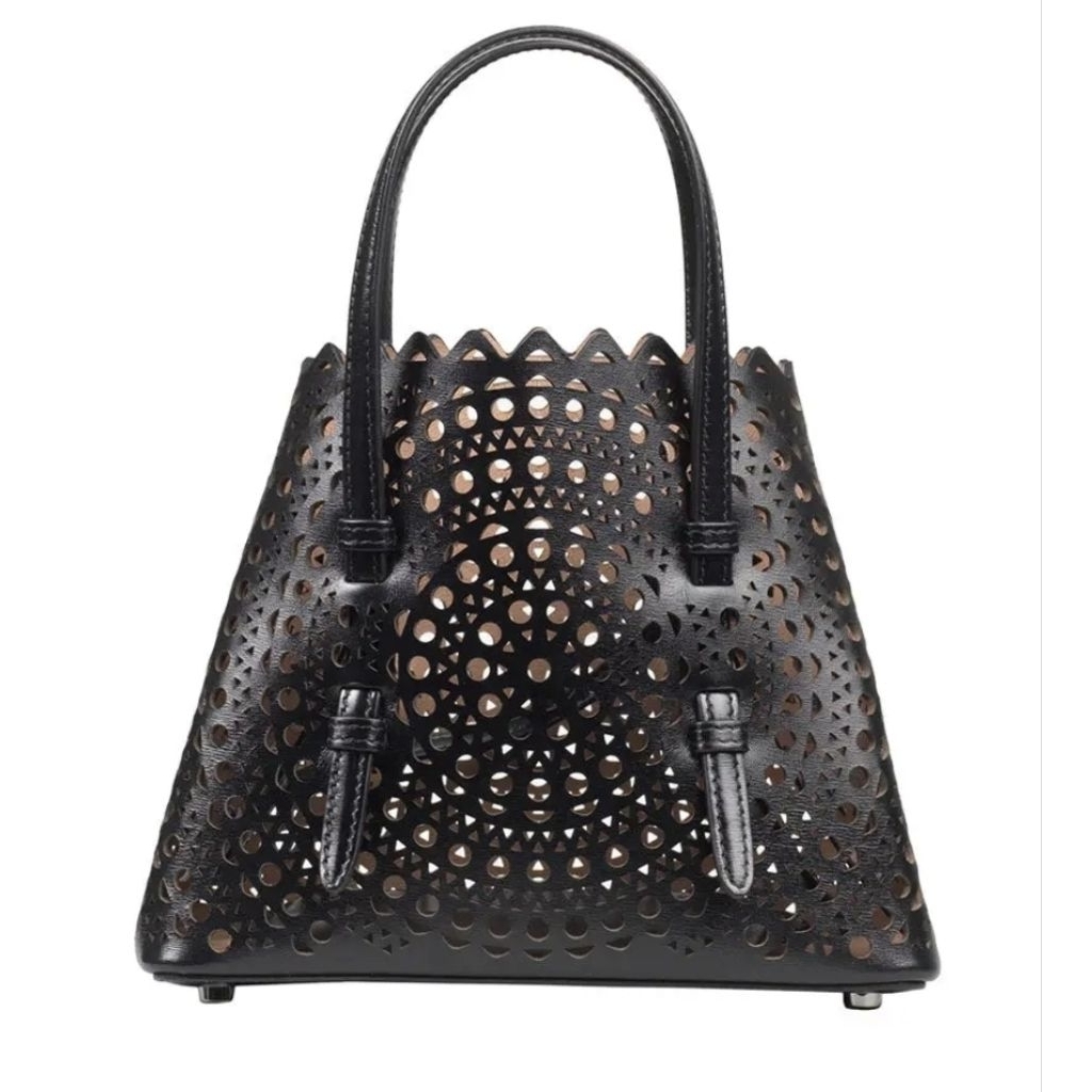 Tas Wanita Hand Bag / Shoulder Bag Warna Hitam Laser cut