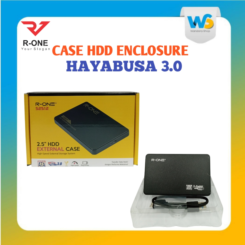 R-ONE ENCLOSURE CASE HDD EXTERNAL 2.5" HAYABUSA 2512 3.0