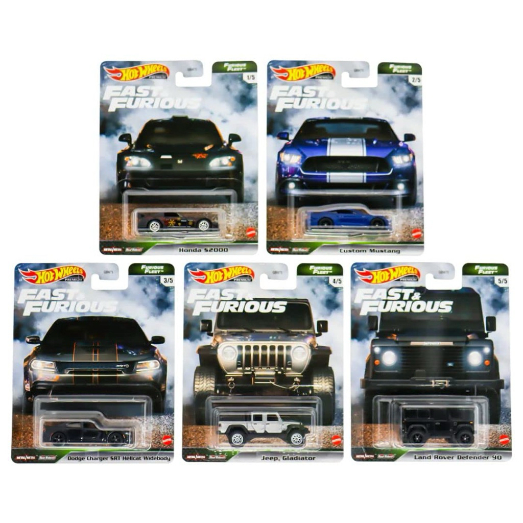 Hotwheels Premium Fast Furious Furious Fleet