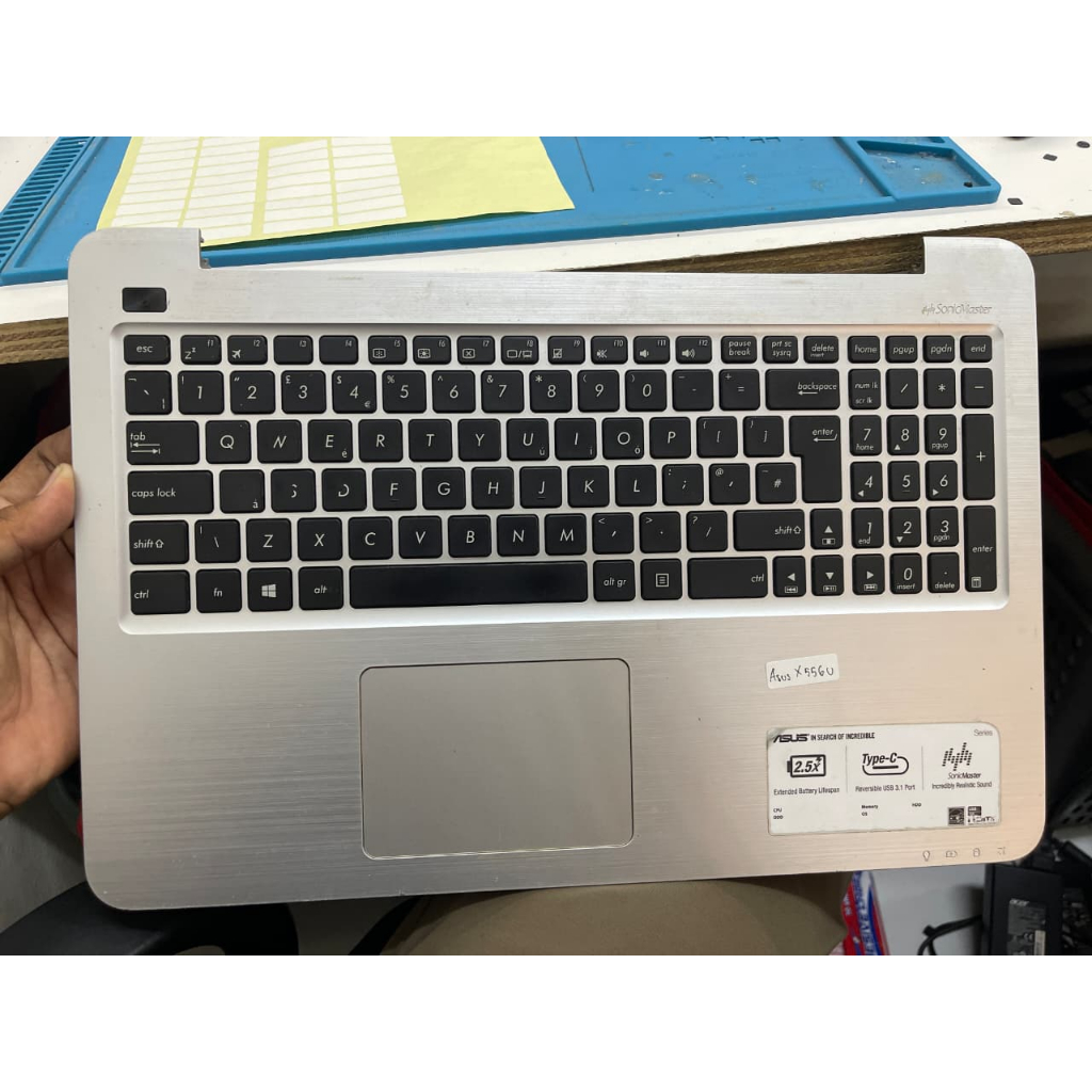 Palmrest + Keyboard + Touchpad Asus X556U Top Case Casing Atas Laptop