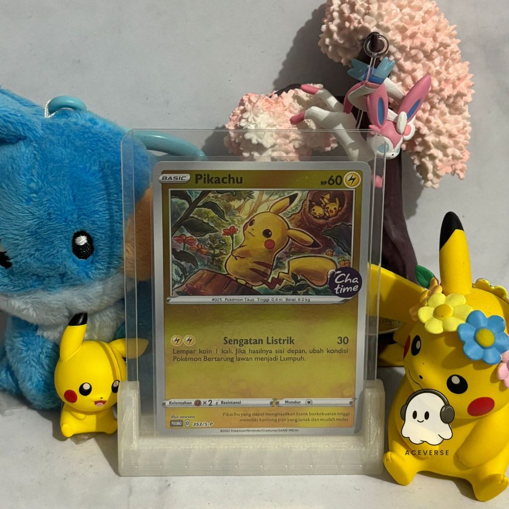 Pikachu 353/S-P - Promo Chatime Kartu Pokemon Indonesia