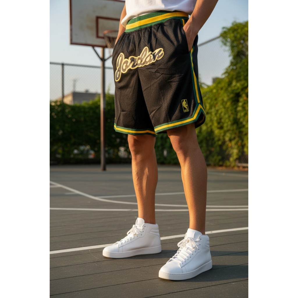 CELANA OLAHRAGA FASHION IMPORT JUSTDON x CLASSIC JORDAN RELOAD HITAM SPECIAL EDITION