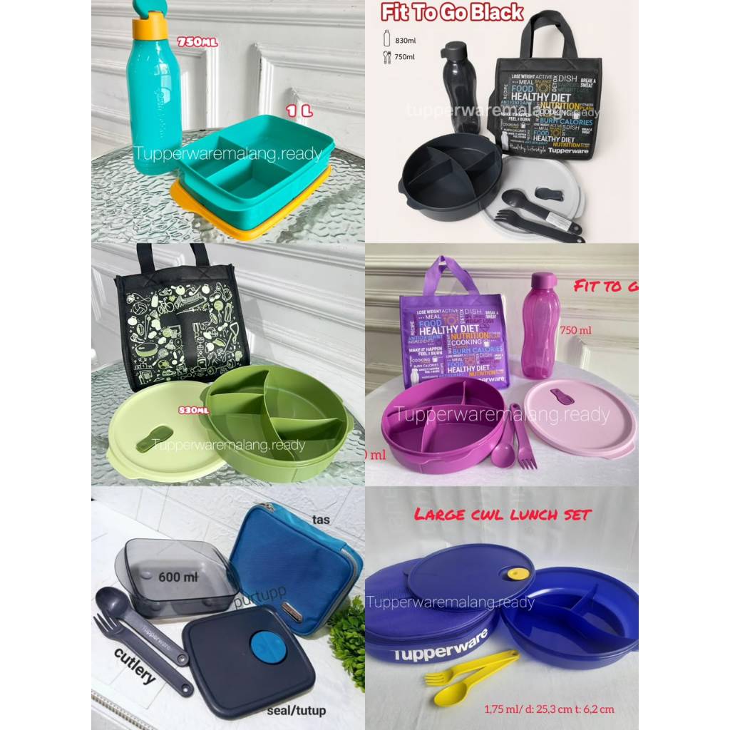 [PROMO] TEPAK MAKAN/ KOTAK BEKAL TUPPERWARE  FIT TO GO/ NEW BYO BRING YOUR OWN / COOLTEEN LUNCH BOX 