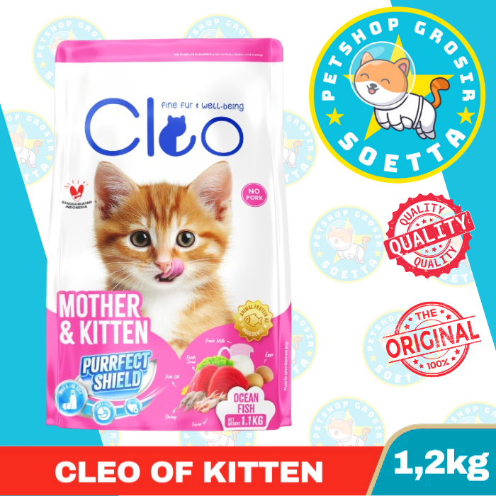 CLEO OCEAN FISH KITTEN 1.2kg makanan kucing CLEO kitten