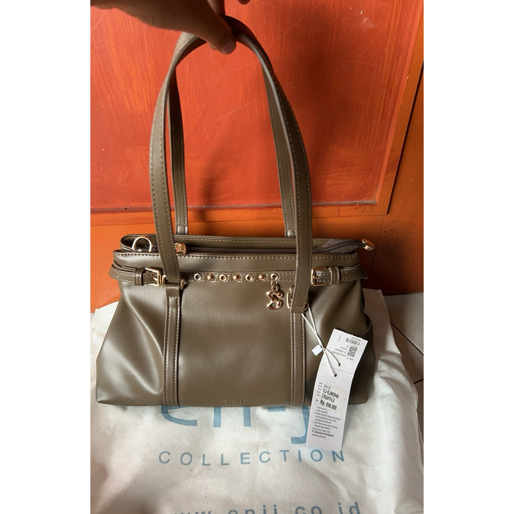 En-ji Shoulder Bag Truffle - Preloved (Original)