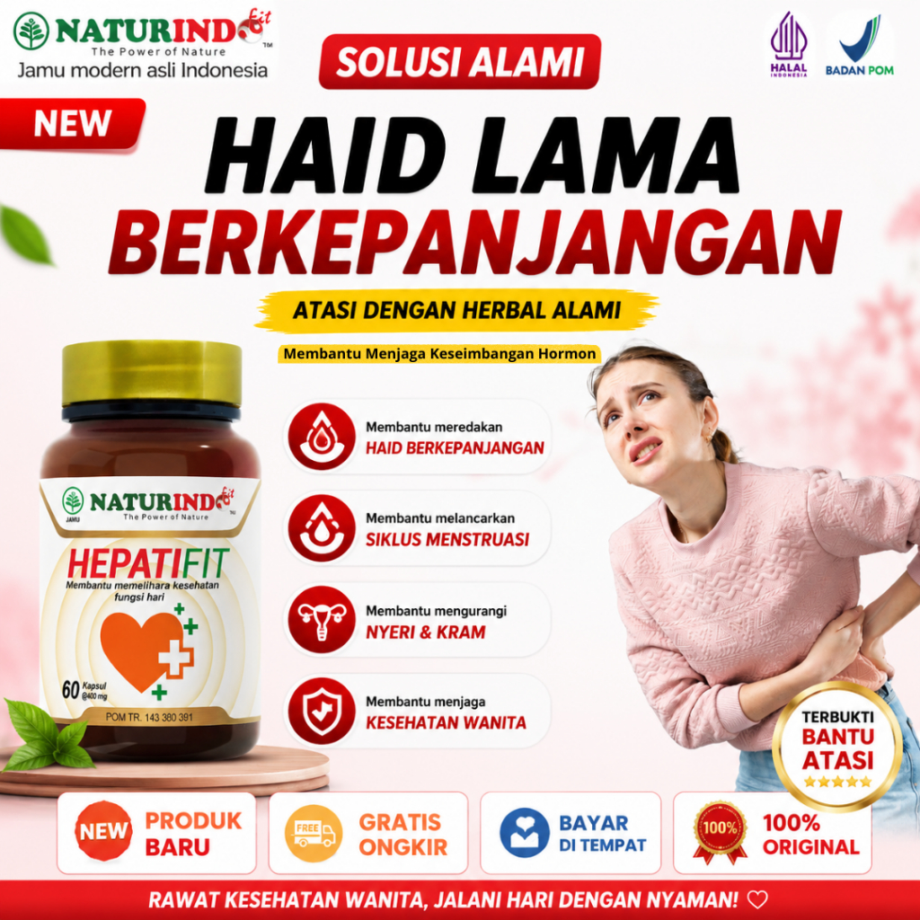 Obat Haid Lama Berkepanjangan Menstruasi Haid Tidak Berhenti Gangguan Hormon Herbal Hepatifit