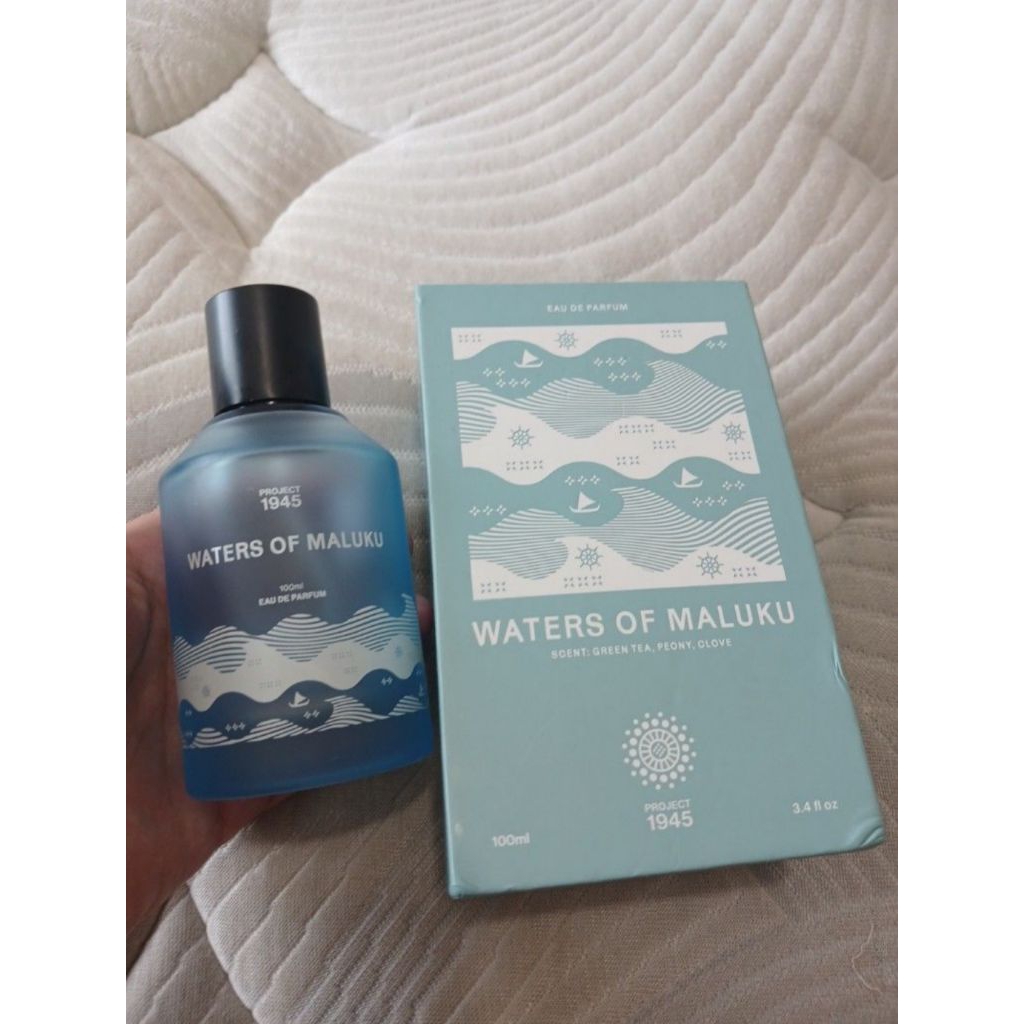 Botol Kosong Parfum Project 1945 Waters Of Maluku With Box