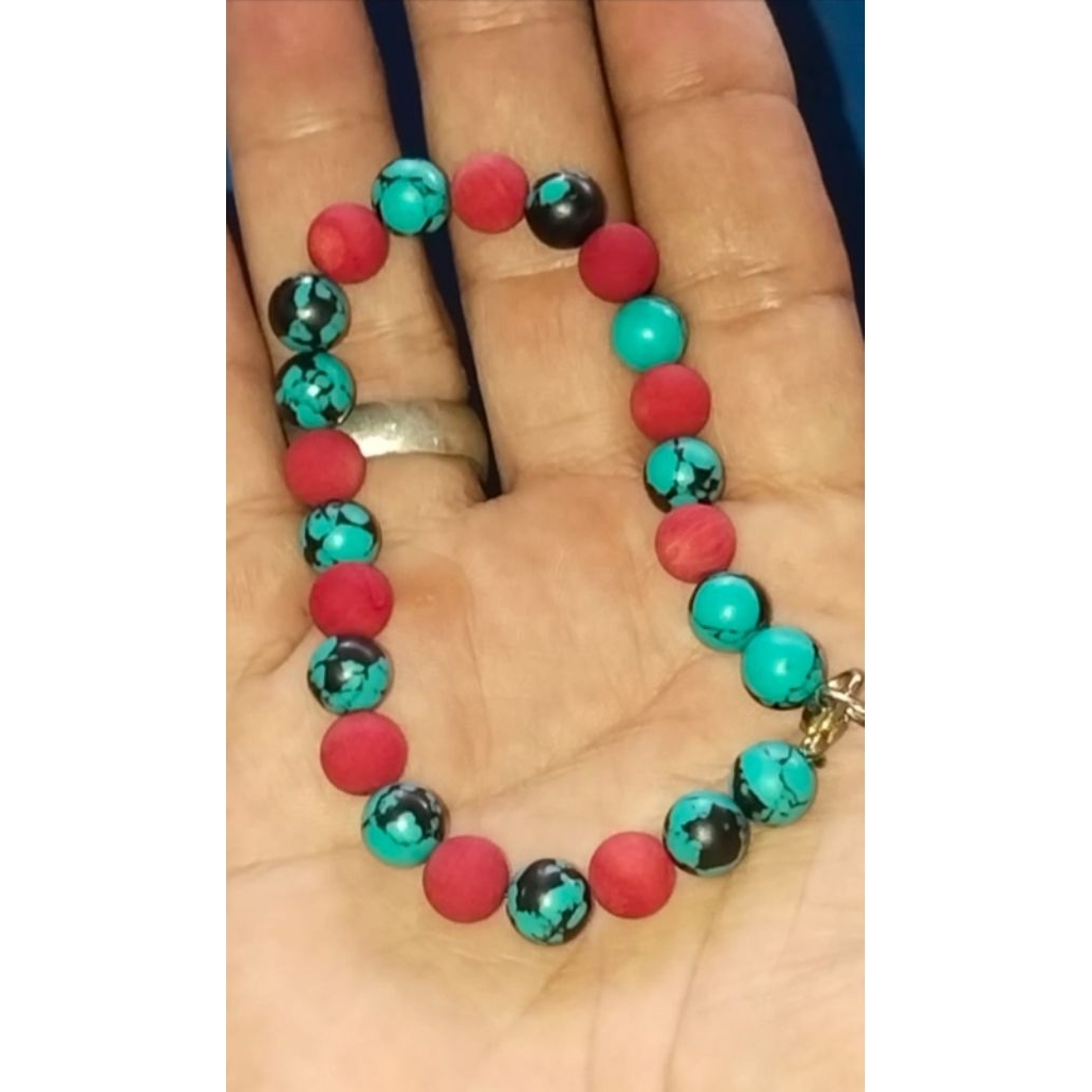 Gelang Batu Pirus & Marjan