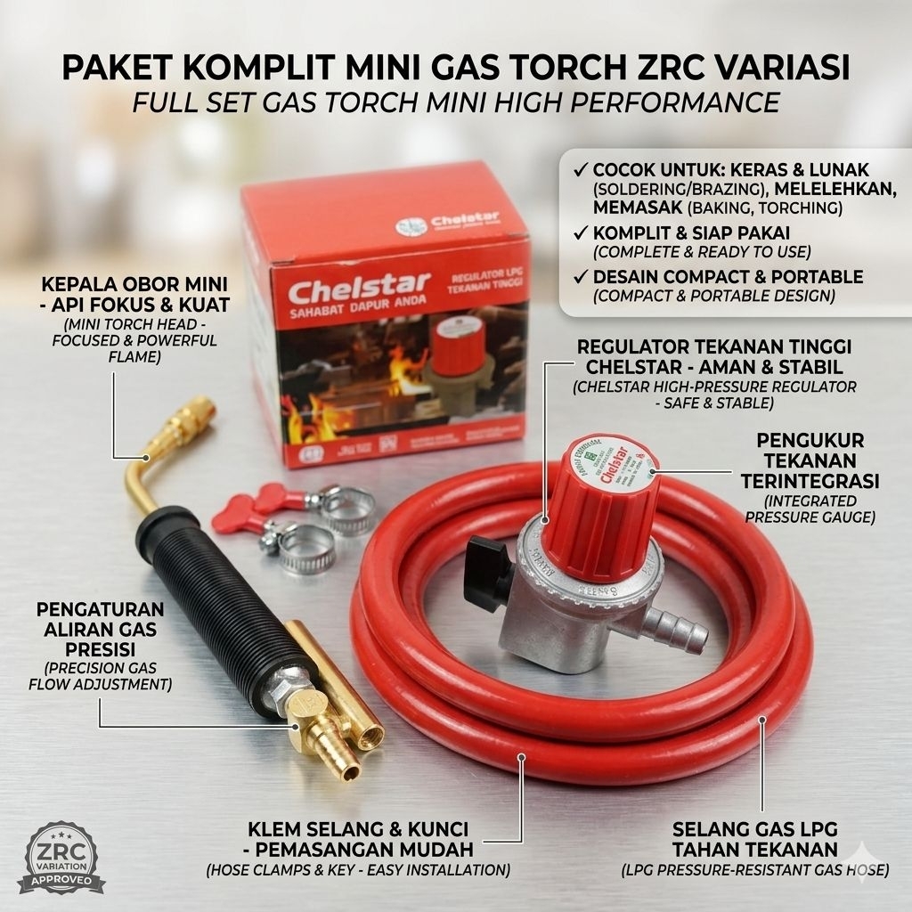 gas torc mini ( paket komplit)  alat las gas elpiji touch.