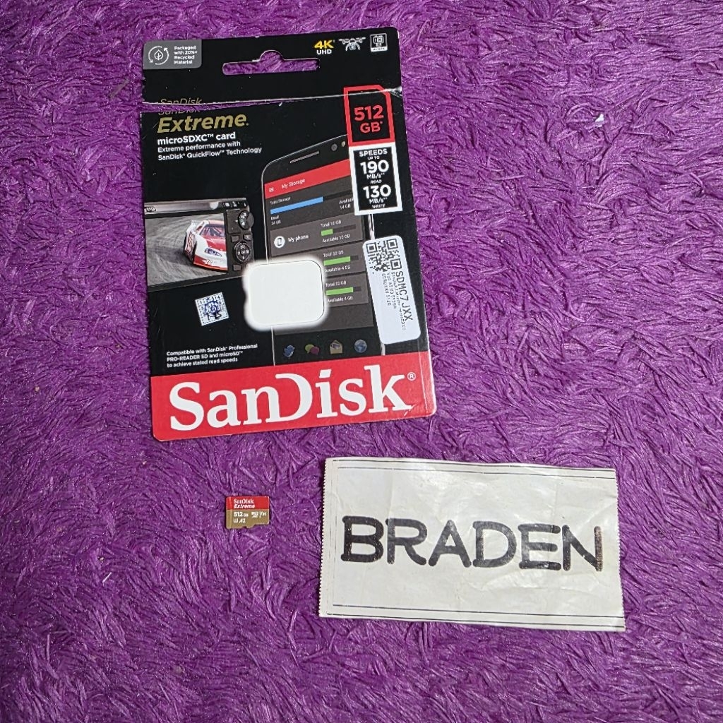 sandisk extreme 512gb original official product