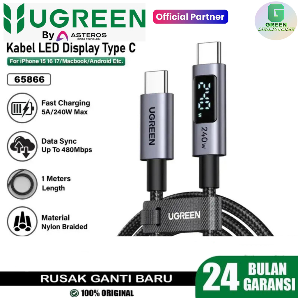 UGREEN 65866 Kabel USB-C to USB-C Digital Display 240W UGREEN 56867 Kabel USB-C to USB-C PD 240W