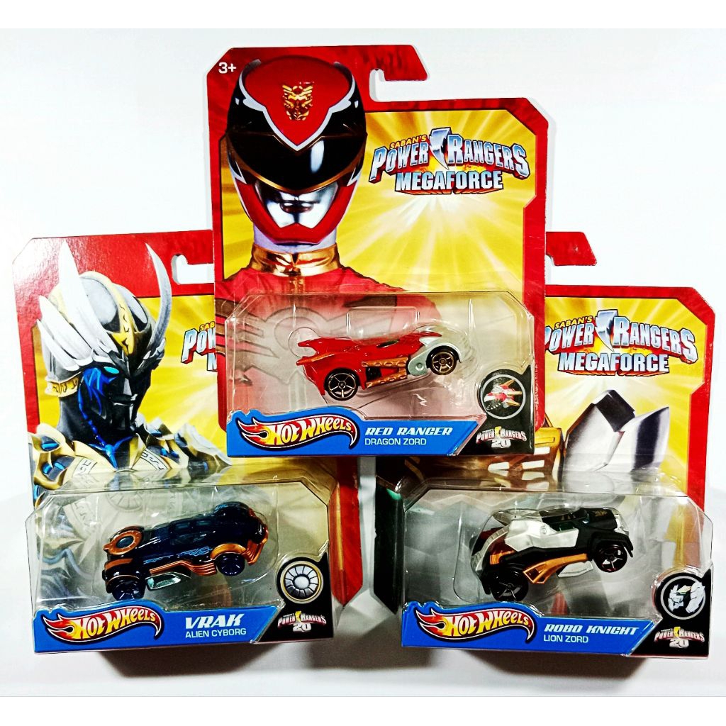 POWER RANGERS - Hotwheels Power Rangers Megaforce ©2012 Mattel Made In Thailand