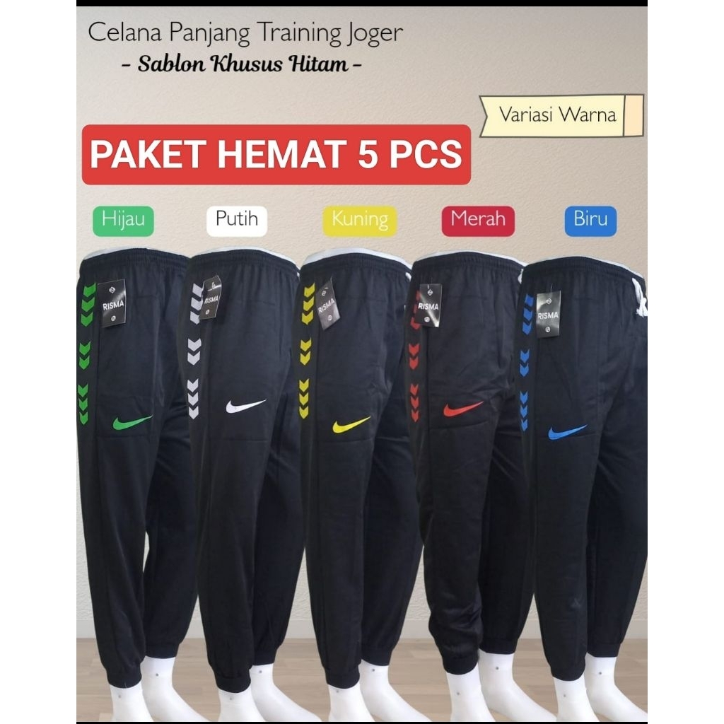 ( isi 5 pcs) Celana Trining Sport Wanita Pria Premium Halus tebal kwalitas