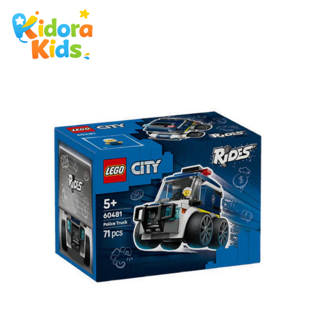 Mainan Anak LEGO City Police Truck - Kado Brick Mobil Truk Polisi 71pcs