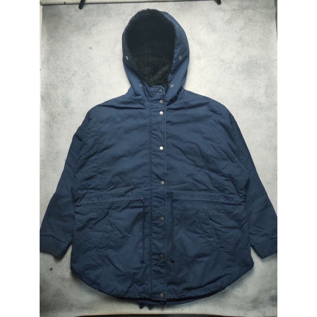 Factorie Navy M51 Fistail Hooded Women Parka