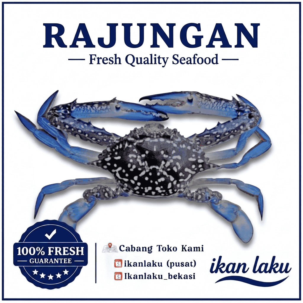PRODUK BARU RAJUNGAN LAUT TERMURAH BERGARANSI IKAN LAKU IKAN SEGAR IKAN BEKU