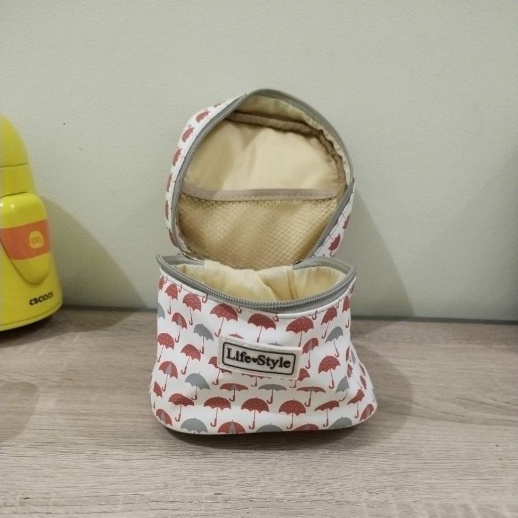 baru tas bekal miniso sleting 2 arah