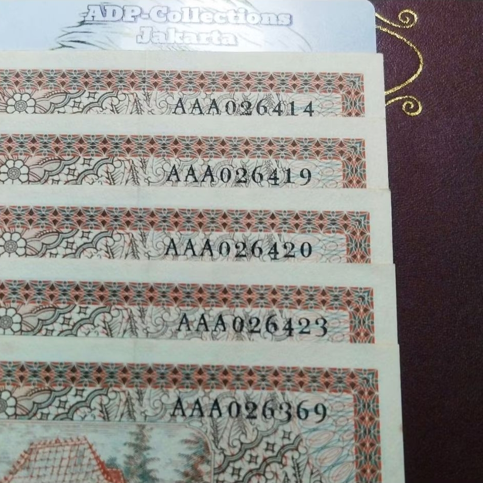 Uang Kuno 5 Rupiah Pekerja Seri AAA