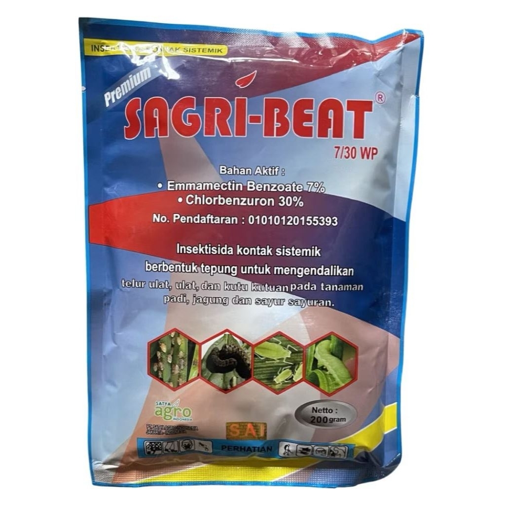 Insektisida SAGRI BEAT 200gr Racun Ulat Bawang Merah (ORIGINAL)