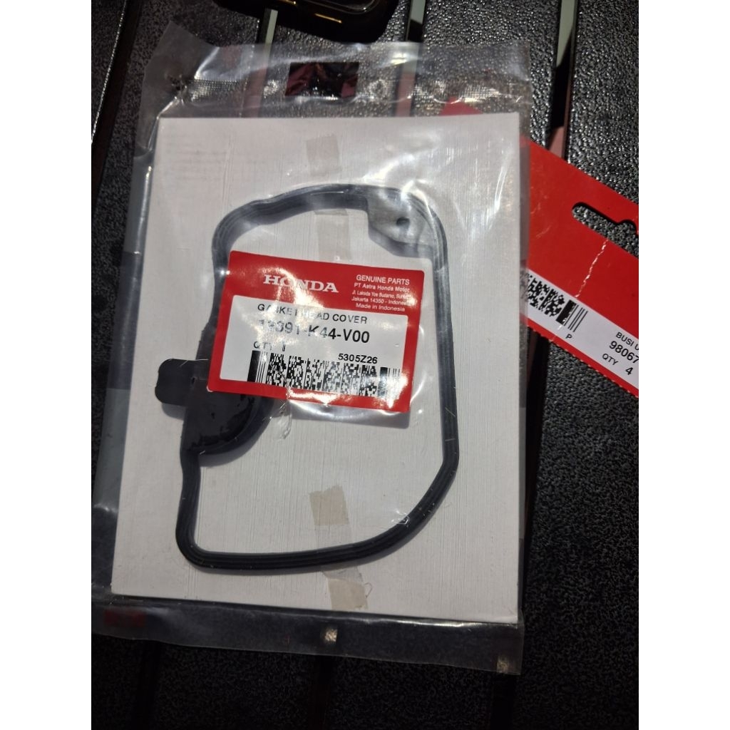 12391-K44-V00 HGP AHM 100% ORIGINAL GASKET KARET HEAD COVER SPACY SCOOPY VARIO 12391K44V00