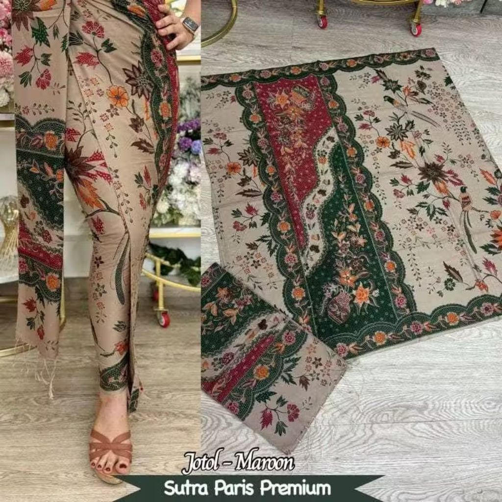 Kamen Sutra Set Selendang Kamen Endek Songket Bali Kebaya Wisuda ATBM