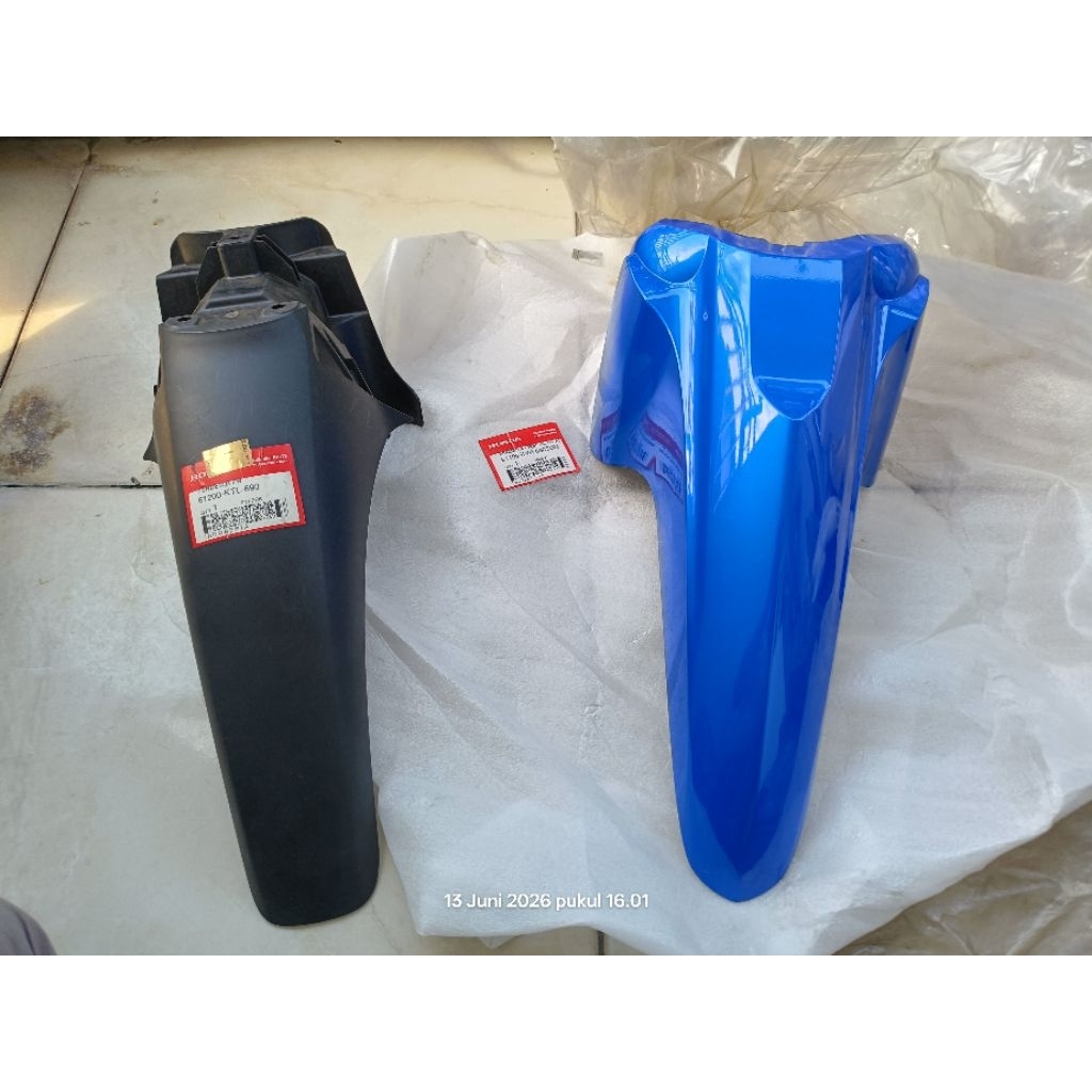 61200 KTL 690 spakbor slebor fender depan A dan B motor Honda Revo 100 lama old 61100 kVR  600SBM