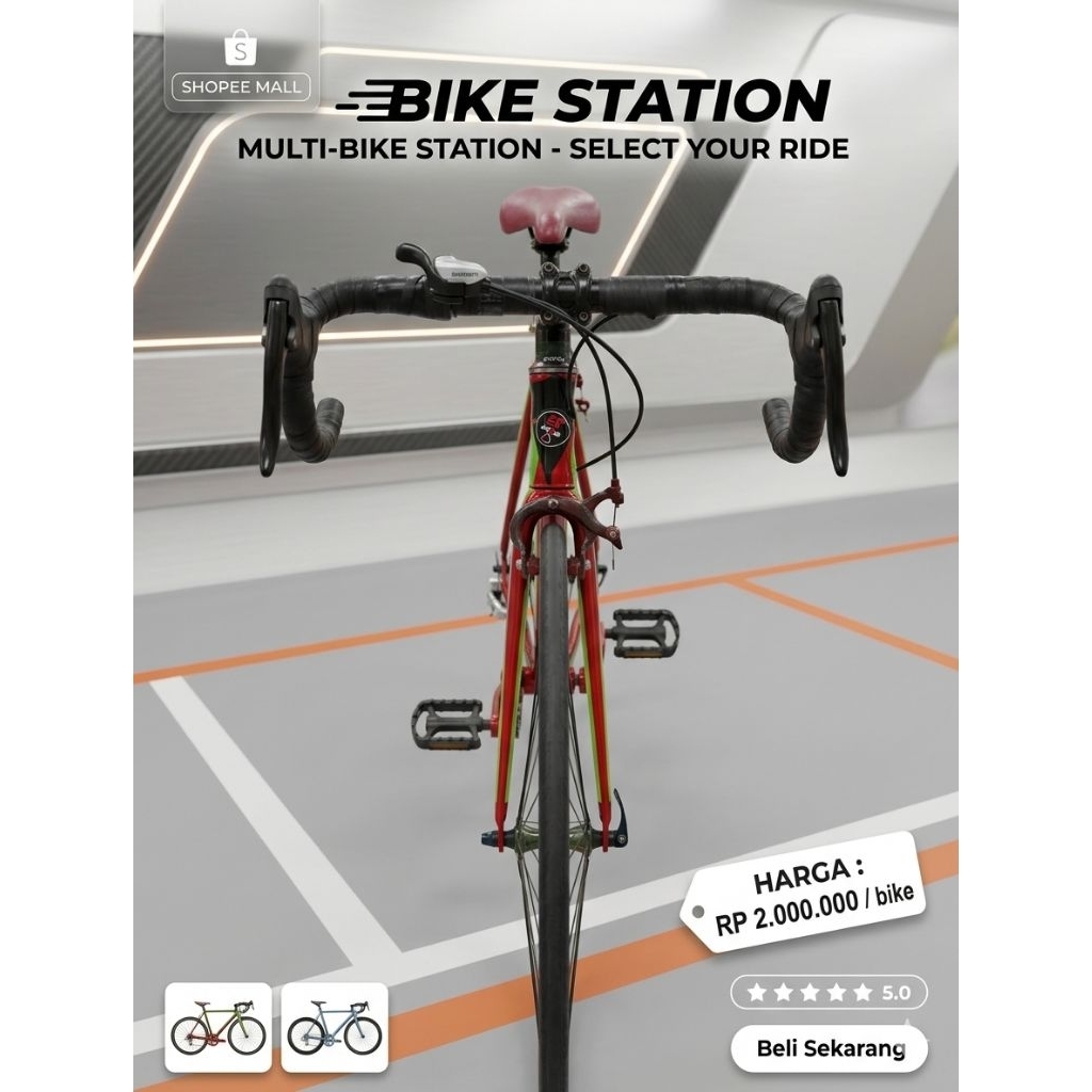 Sepeda balap roadbike jadul bekas second