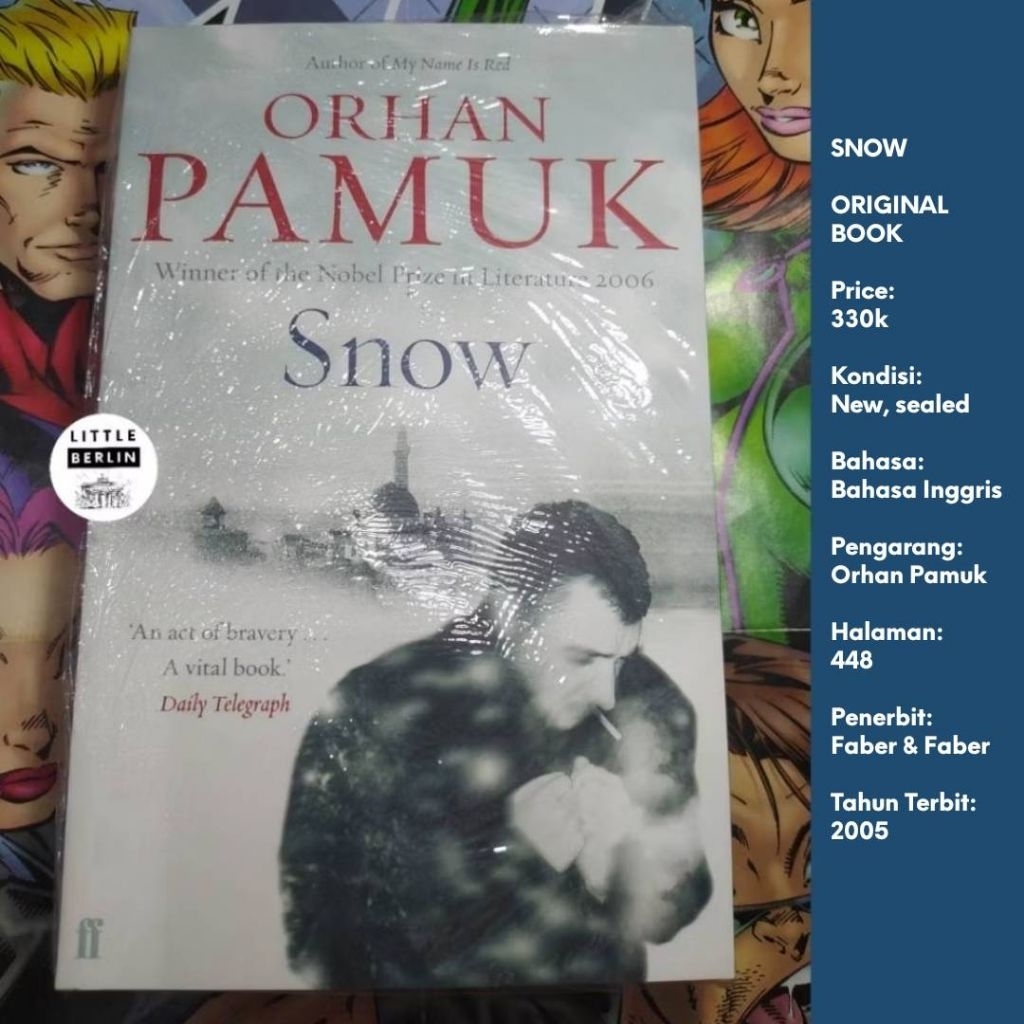 ORIGINAL Novel ORHAN PAMUK Snow English Paperback Faber Faber Buku Orhan Pamuk
