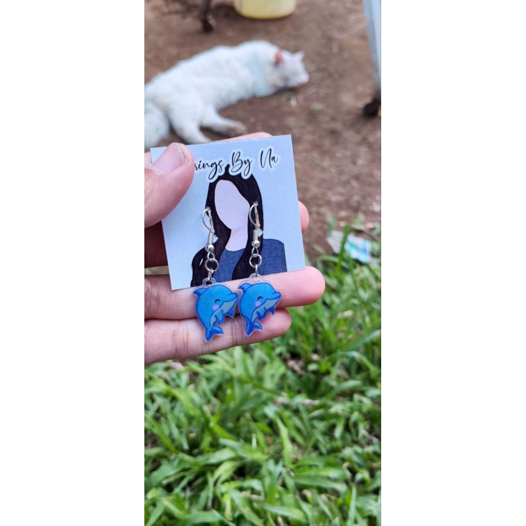Dolphin Earings/anting Dolphin lucu/anting lucu/anting unik
