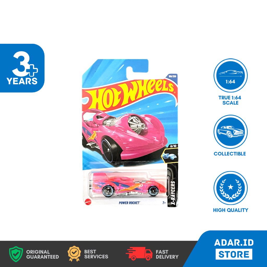 HOT WHEELS - POWER ROCKET - X-RAYCERS 8/10 - HW REGULAR 109/250 - JBB69