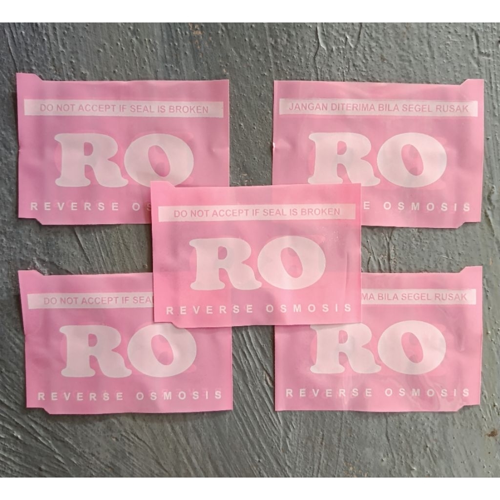 Segel RO warna pink isi 1000 pcs/segel RO/segel galon 19ltr