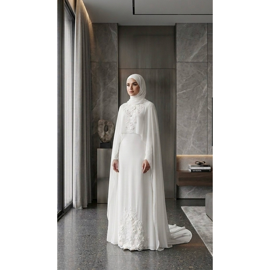 gaun pengantin malaysia melayu gaun akad gaun walimah wedding dress gaun pengantin syari gaun syari 