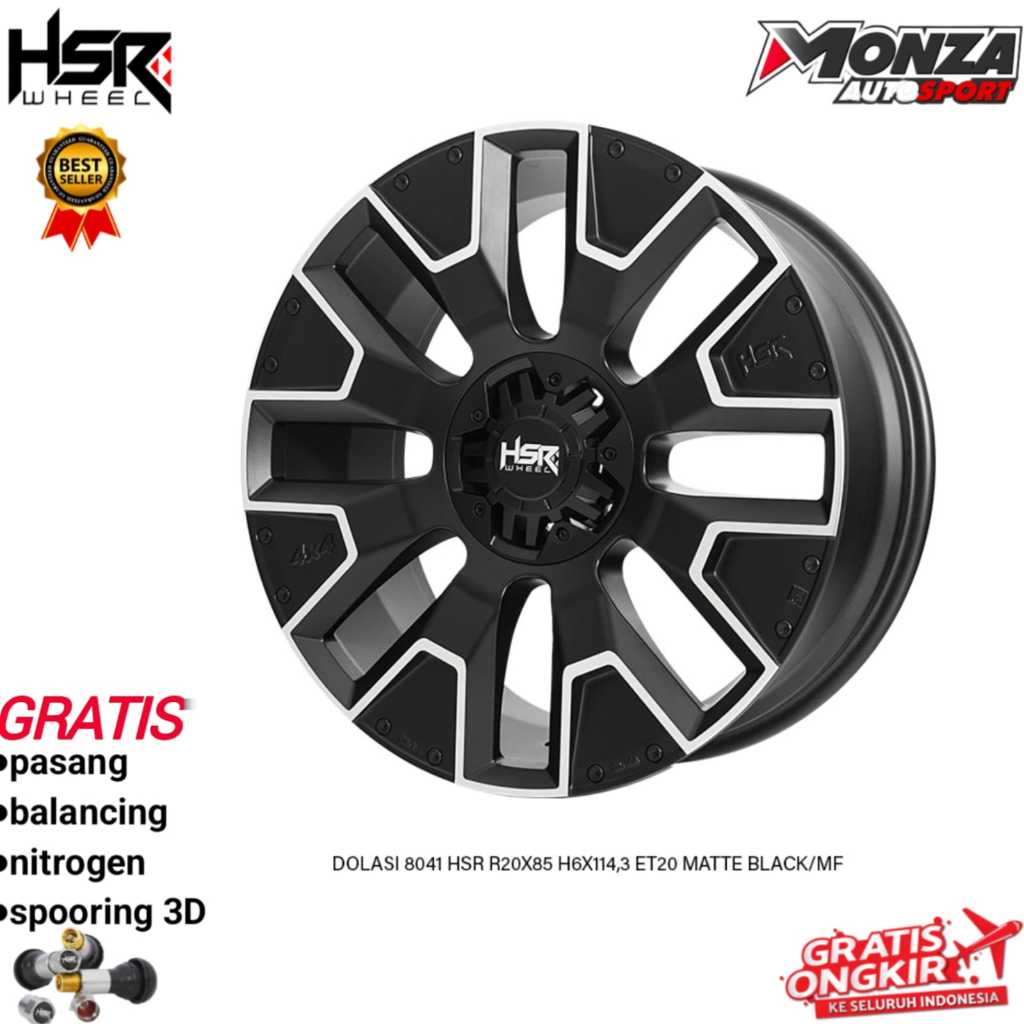 Velg mobil Nissan Navara ring 20 HSR Dolasi