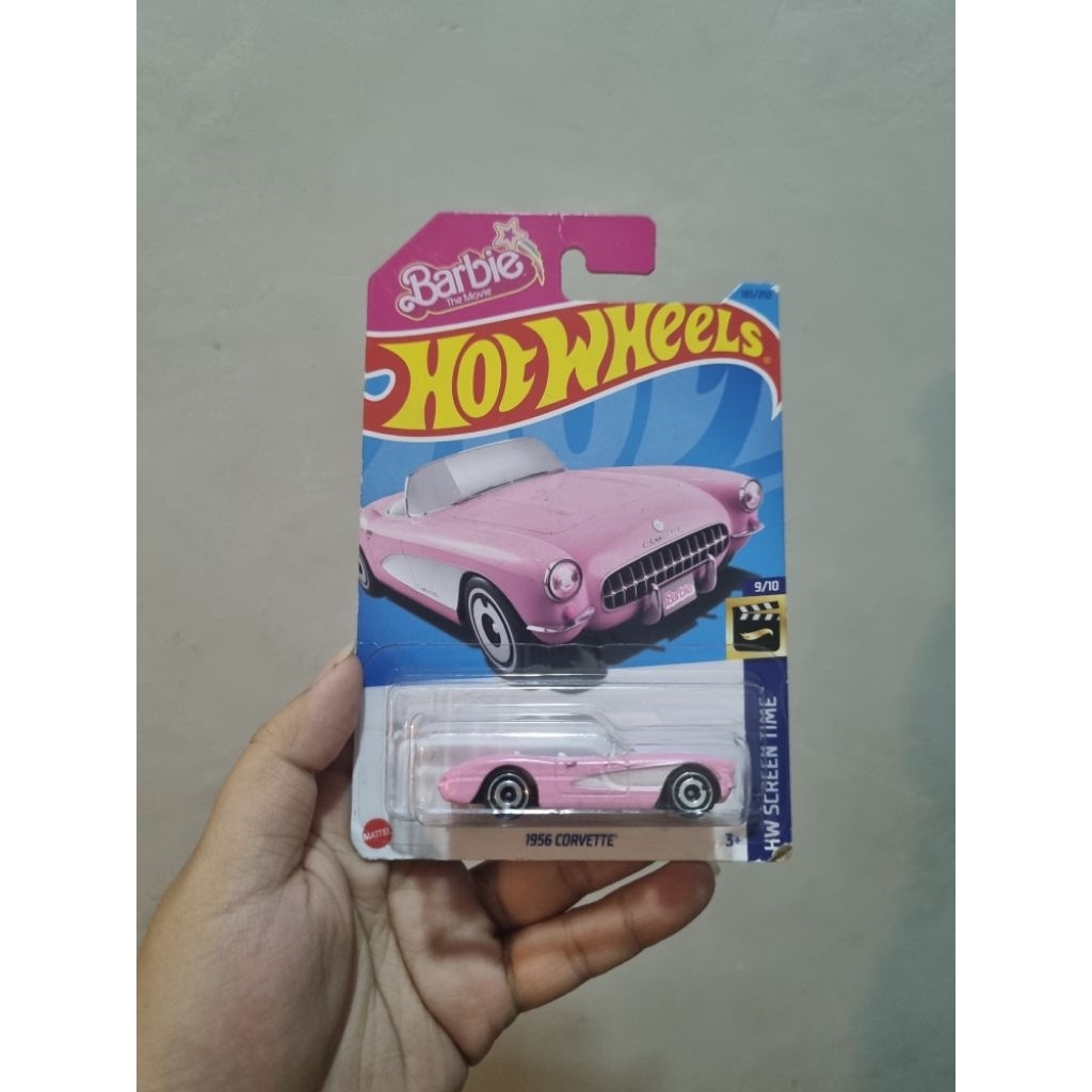 Hotwheels Barbie Corvette Pink