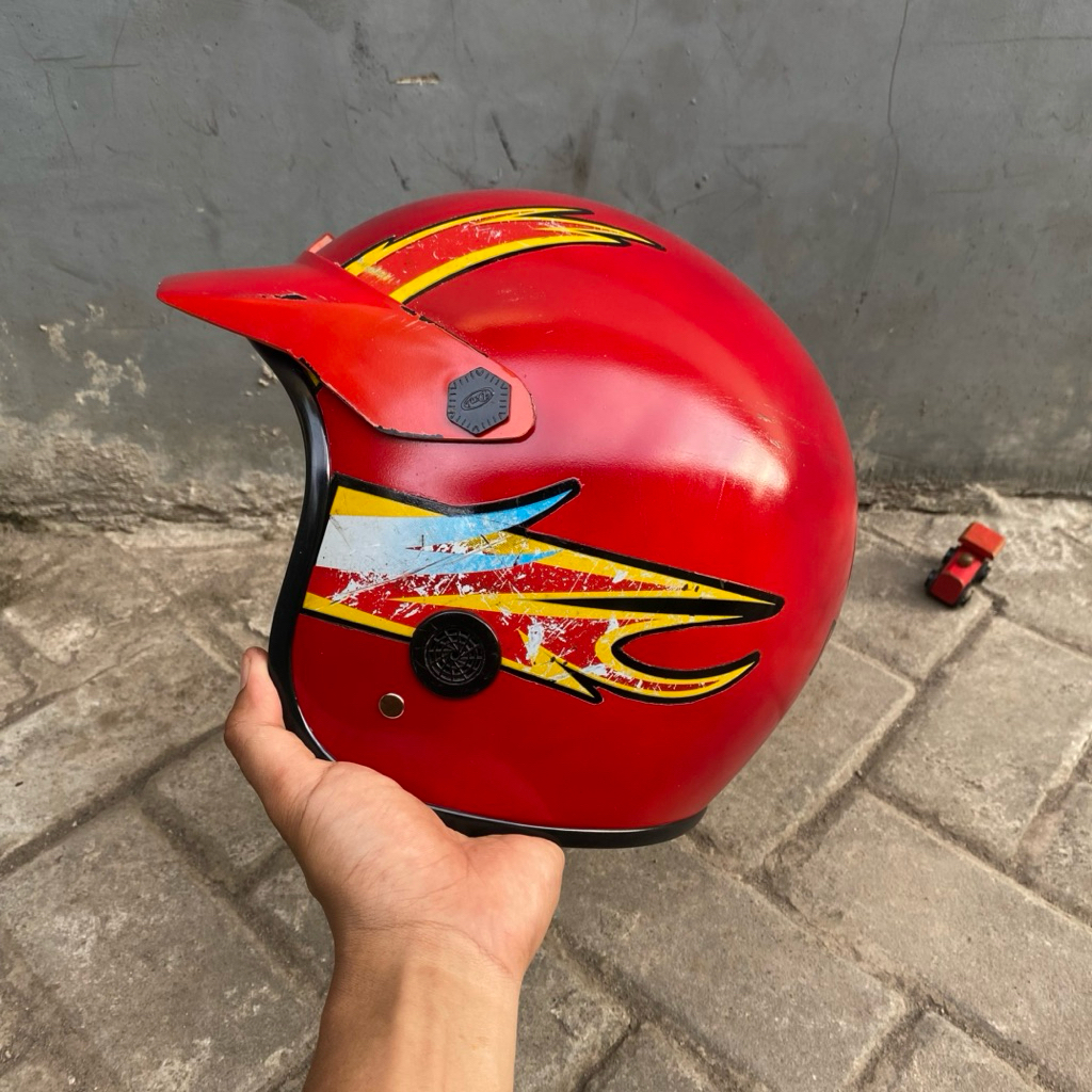 helm yamaha kisah api merah original