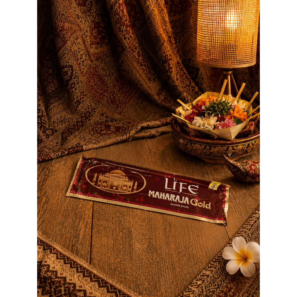 Dupa Maharaja Gold Dupa Renteng Darshan Life Isi 35 Stik Life Maharaja Gold Incense Sticks