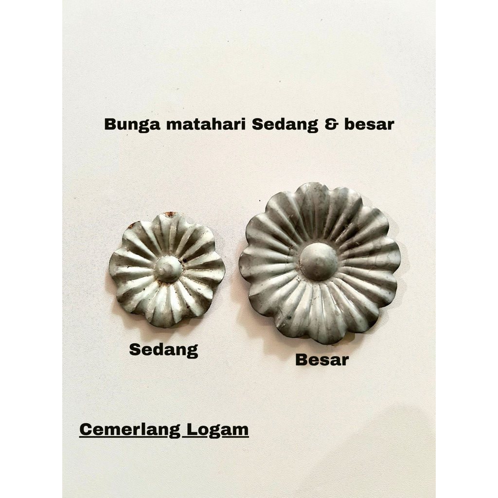 Ornamen Bunga Matahari aksesoris pagar