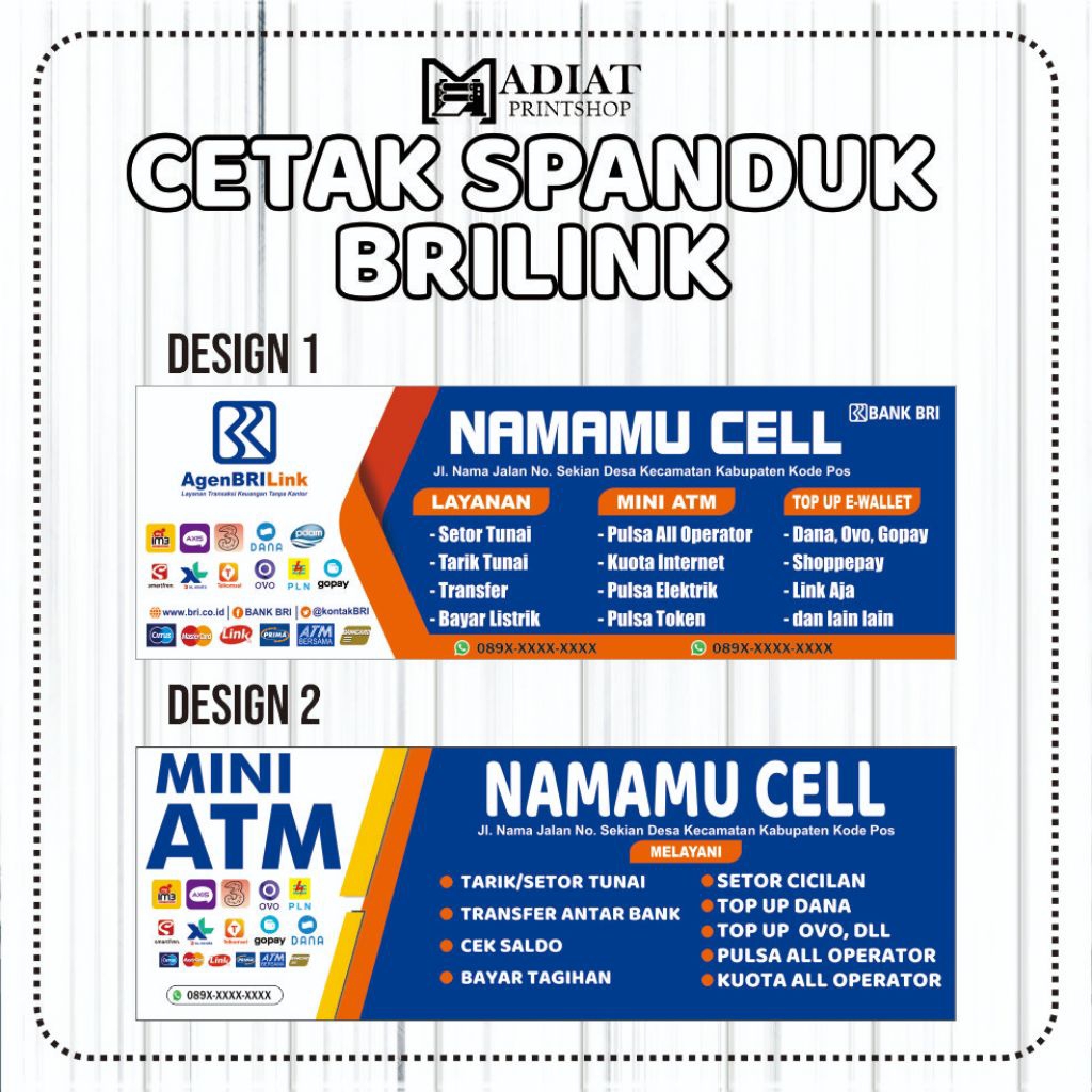 SPANDUK BRILINK/MINI ATM