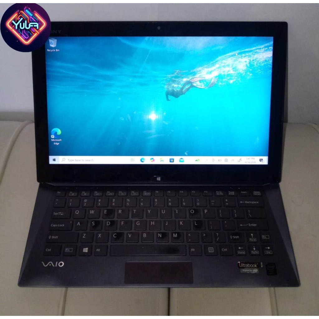 Sony Vaio SVD 13218PGB Touchscreen Intel Core i7-4500U Ram 8/256gb Slim Unik Istimewa