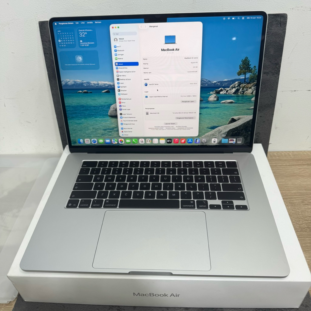MacBook Air M5 15-inch 24/1TB Fullset Second Ibox
