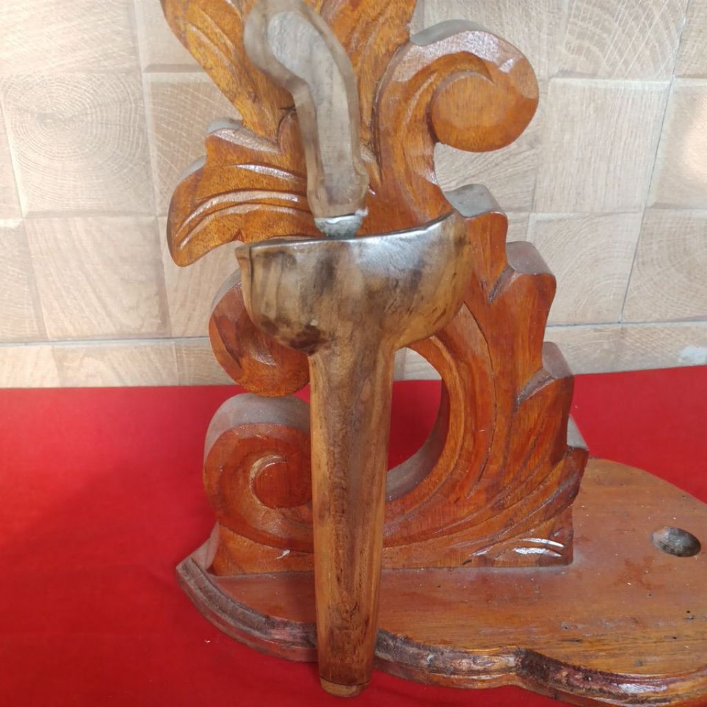 Keris Jimatan Nogo Siluman Luk 7/Nogo Sapto Ngemut Kuningan,Sepuh,Pamor Banyu Mili