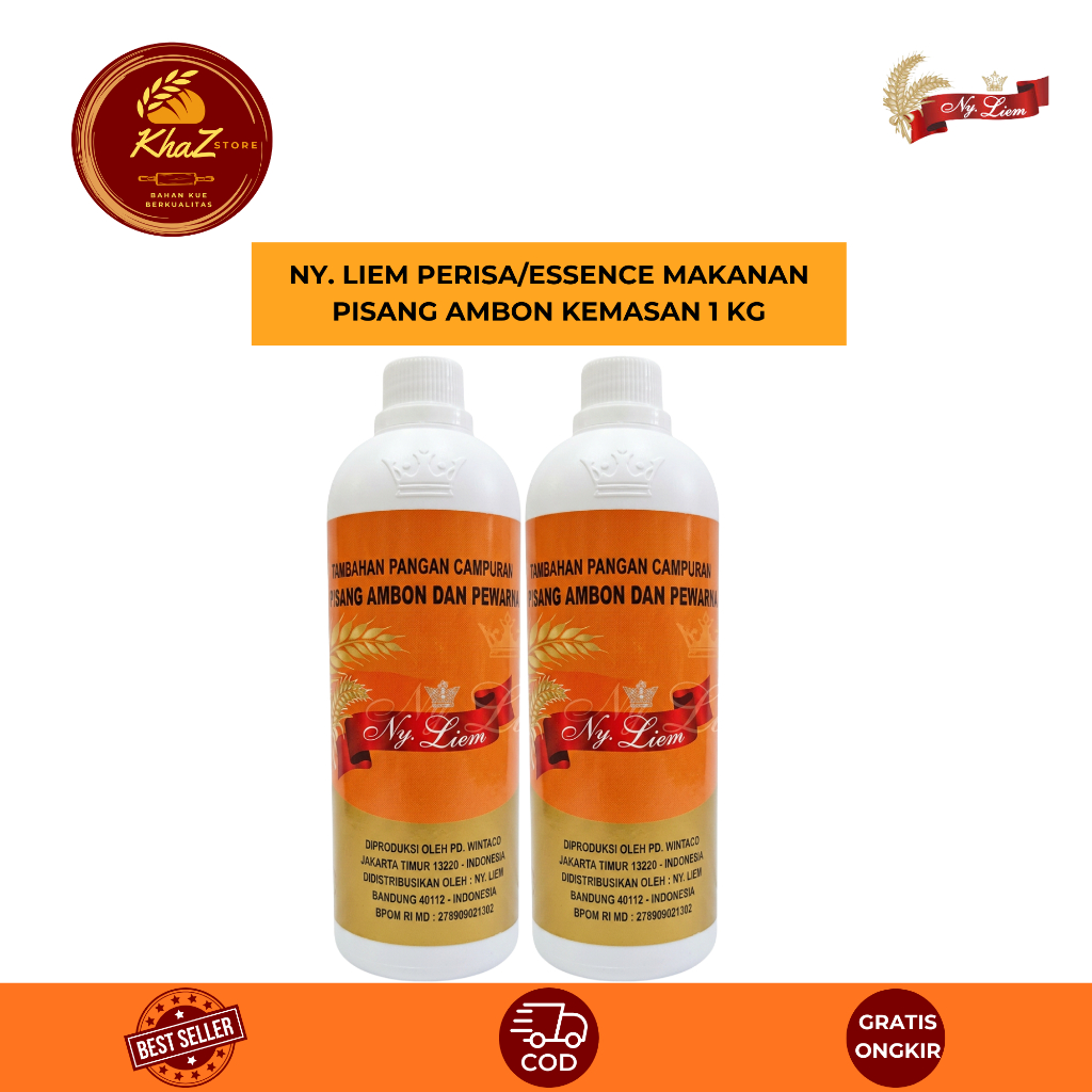NY. LIEM Perisa/Essence Makanan Pisang Ambon kemasan 1 kg