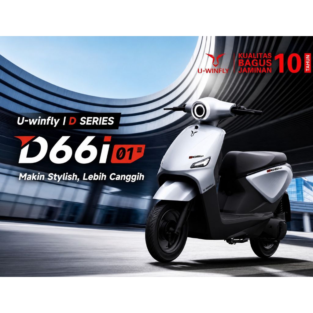 UWINFLY D66I SEPEDA LISTRIK GARANSI RESMI